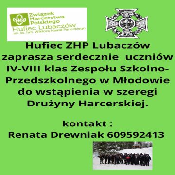 Zaproszenie do drużyny harcerskiej