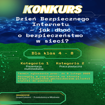 plakat konkurs na dzień bezpiecznego internetu